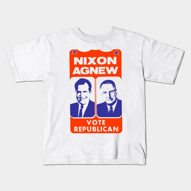 NIXON/AGNEW 1968 Kids T-Shirt by truthtopower